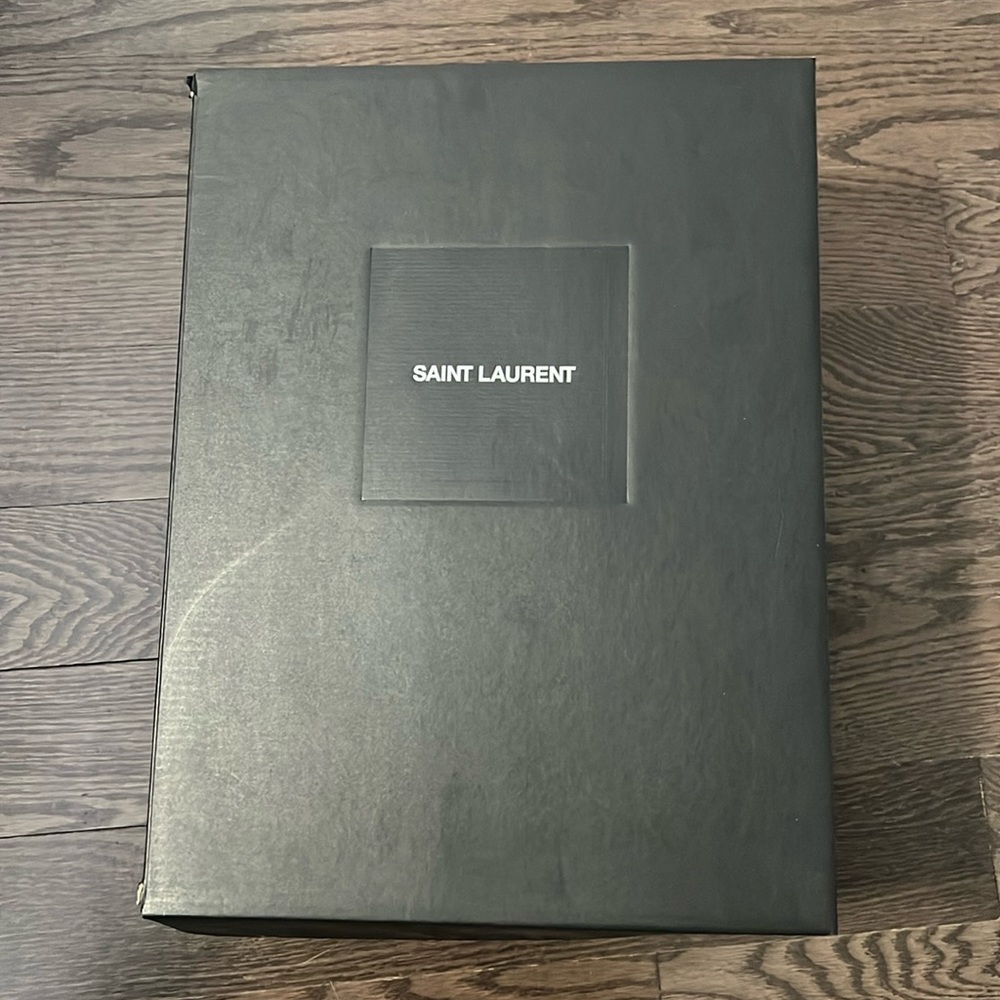 SAINT LAURENT PARIS Alpha Sigma Red High Top Sneakers - Picture 9 of 13